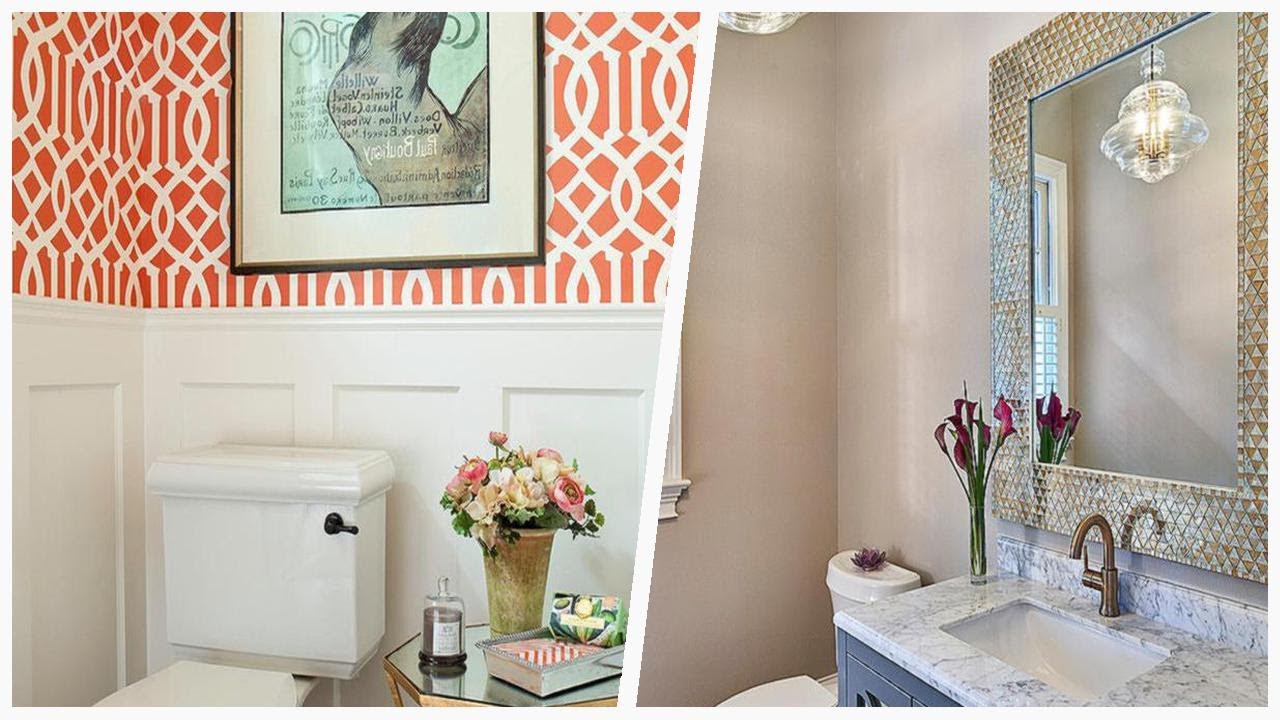 Revamp Your Powder Room: Unique Brown and Purple Themes | Designer ...