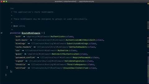 HTTP Middleware in Laravel