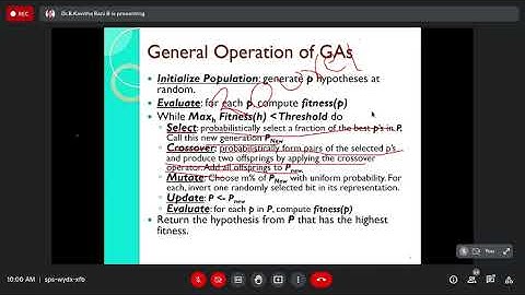Machine Learning(ML) Subject Genetic Algorithms Concept Jntuh Lecture Part 43