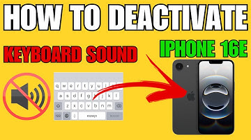 HOW TO TURN OFF THE KEYBOARD SOUND ON IPHONE 16e