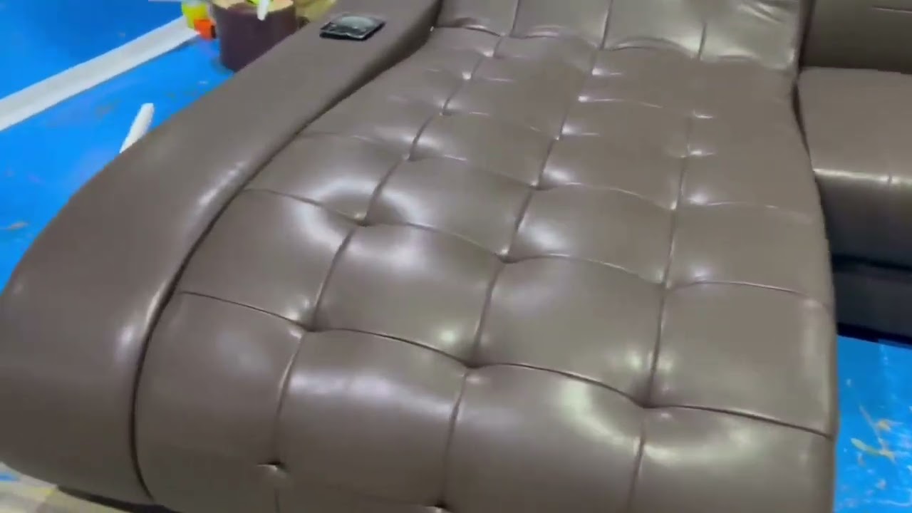 U-shape Leather Sectional LED Sofa | Lixra Model ID: HM2827