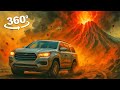VR 360 Floor Is Lava by Car | Epic Volcano Survival Game