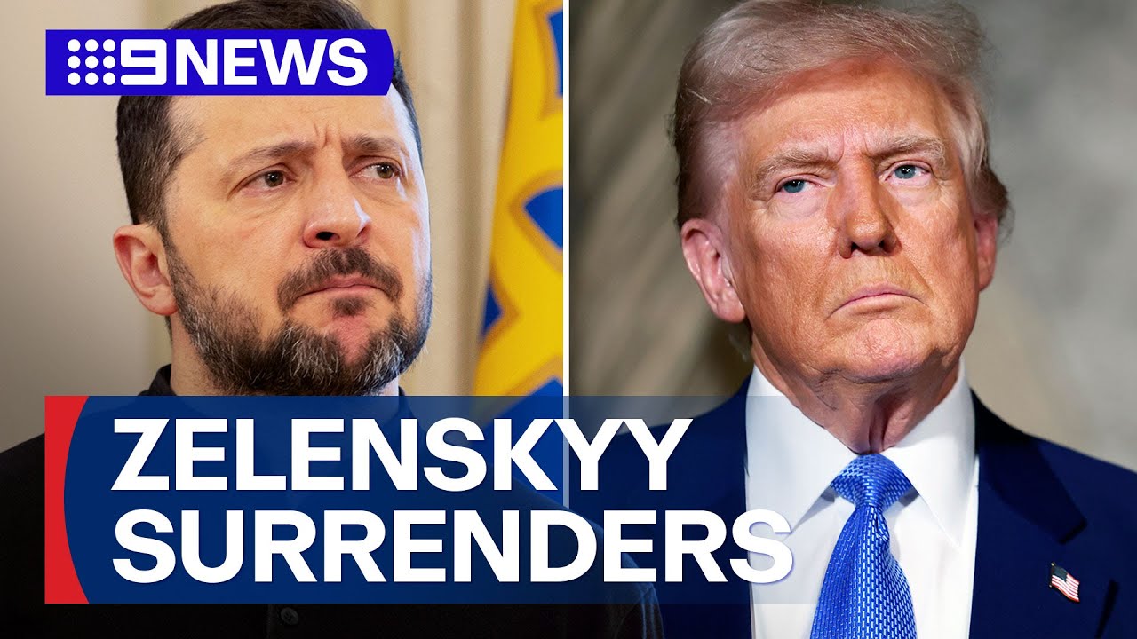 Zelenskyy backs down on US mineral deal negotiation | 9 News Australia