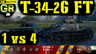 World of Tanks T-34-2G FT Replay - 8 Kills 3.5K DMG(Patch 1.4.0)