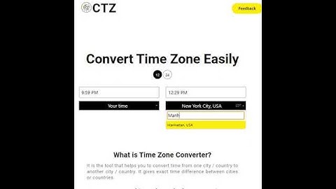 Time Zone Converter