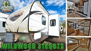 2016 FOREST RIVER WILDWOOD 31KQBTS  WW208 Bunk Models Travel trailer Colorado RV Dealer