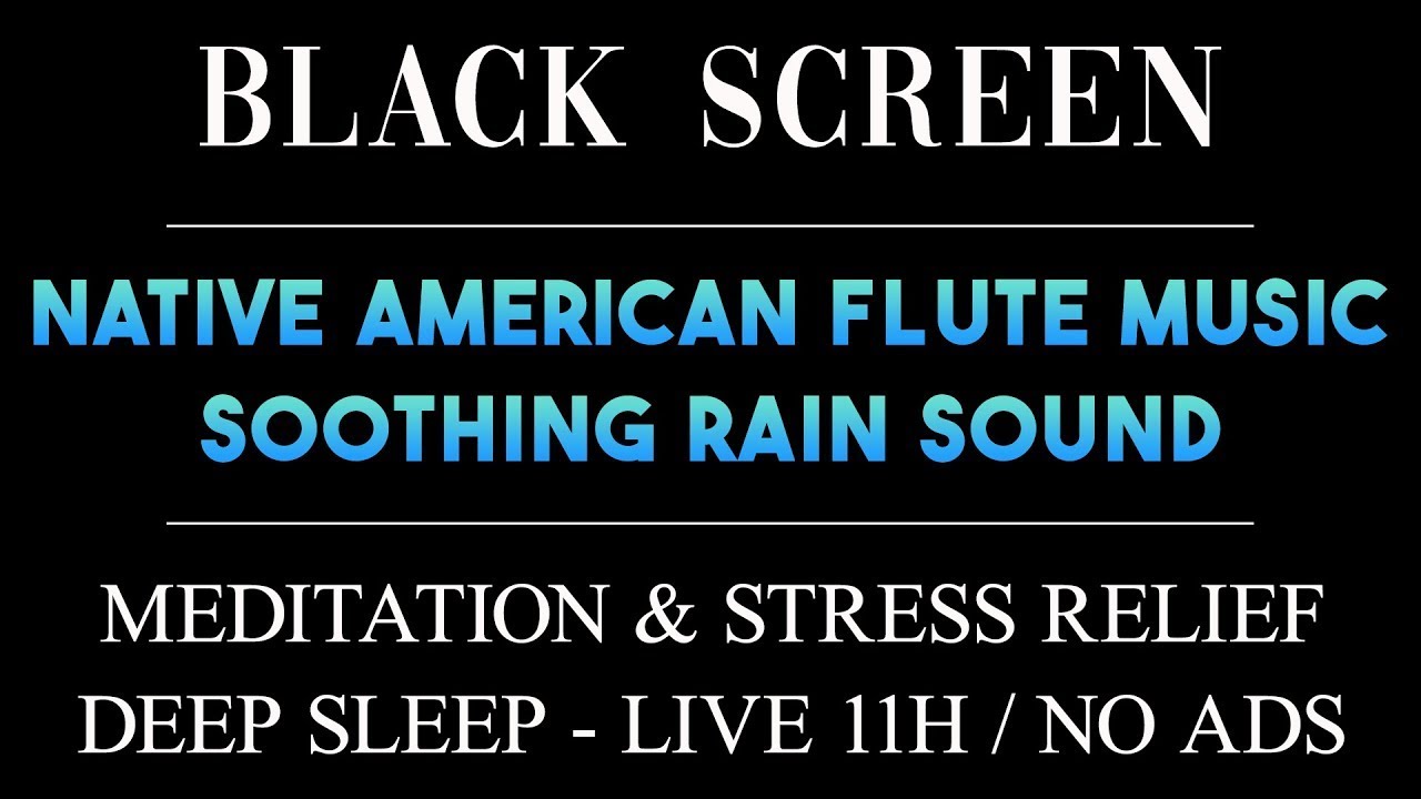 Healing Native American Flute and Rain Sounds for Sleep | Meditation &amp; Stress Relief - LIVE 11H