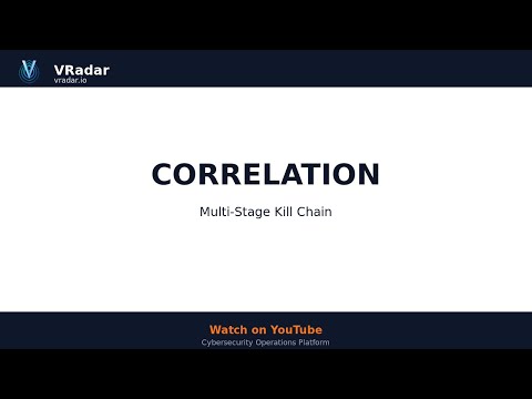 VRadar — Correlation Engine — Multi-Stage Kill Chain
