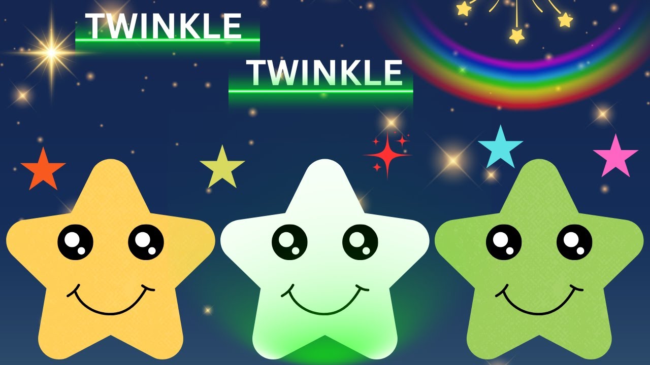Twinkle Twinkle Little Star 🌟 | Soothing Bedtime Music | Best Nursery Rhyme | Calming Lullaby