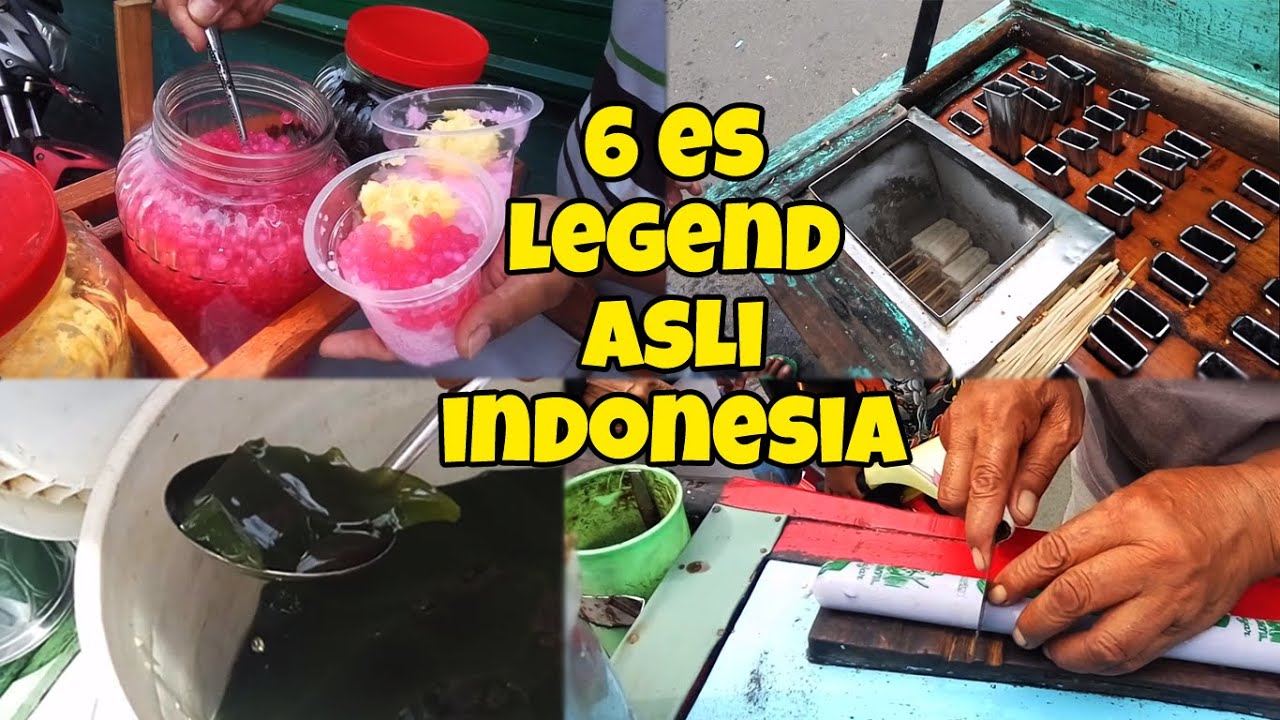 Sebutkan nama 6 es legenda ini! jajanan 90an yg dulu harganya murah banget! | Indonesia street food