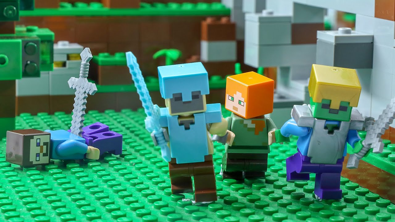LEGO Minecraft Survival | Alex and Steve Life | Lego Minecraft Stop Motion