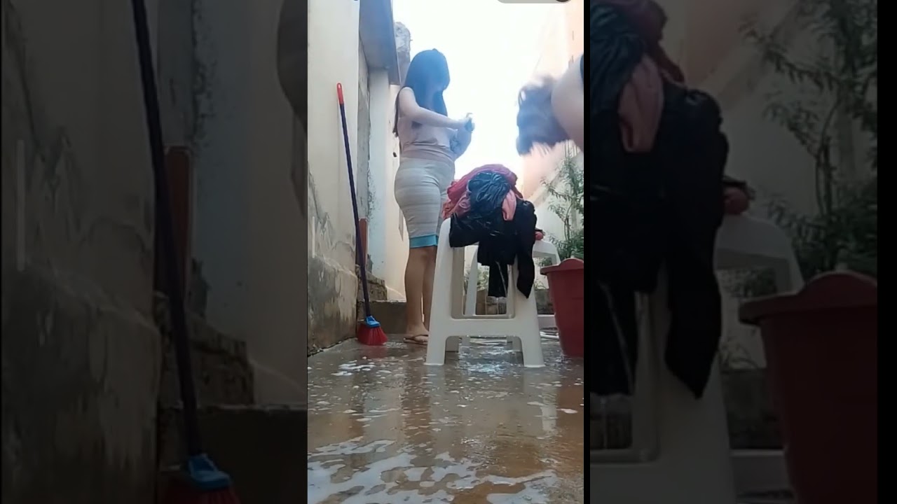 روتين يومي تصبين الملابس #روتيني_اليومي #روتين