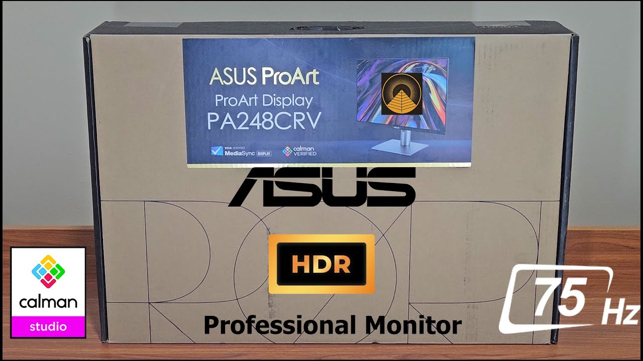 ASUS Pro Art Display PA248CRV Unboxing - YouTube