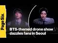 BTS fans attend Seoul drone show ahead of comeback concert