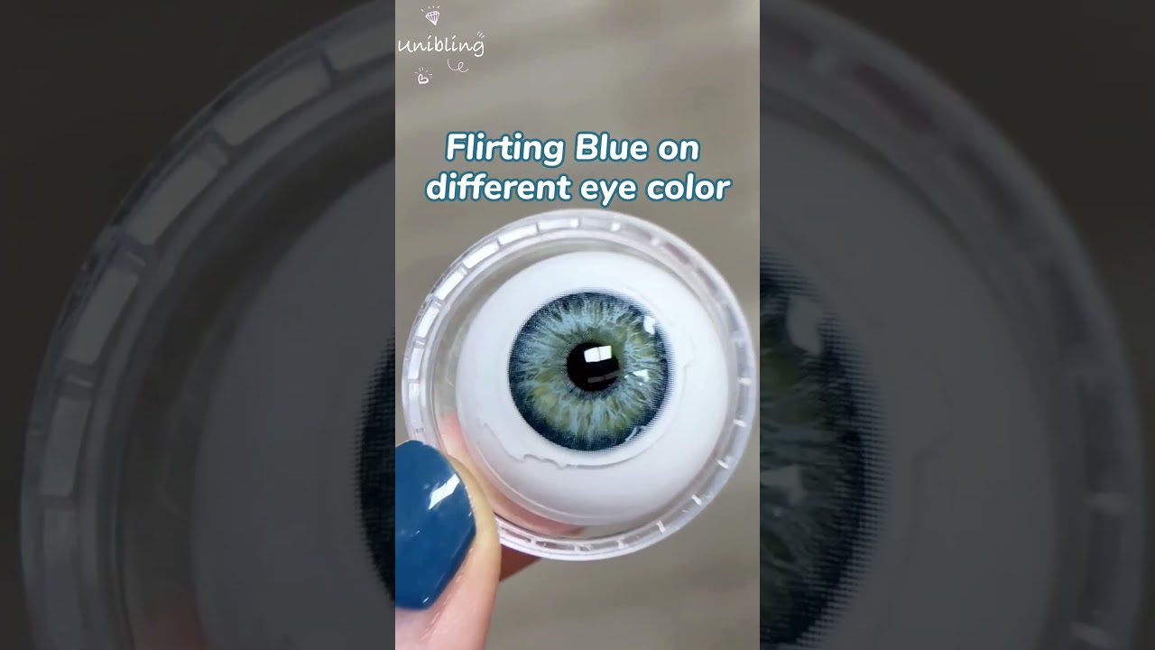 Summer-perfect Blue Contacts Bling Bling✨✨ | Flirting Blue 