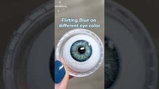 Summer-perfect Blue Contacts Bling Bling✨✨ | Flirting Blue #unibling #colorcontacts #shorts