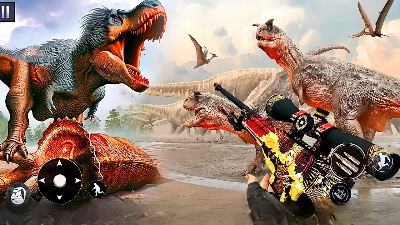 Dinosaur Hunter Sniper Shooter _ Android GamePlay