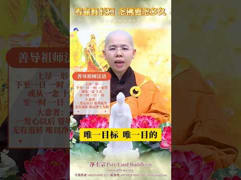 寿命有长短 念佛要念多久 | 净平法师 开示 | 净土宗经句法语分享[17]