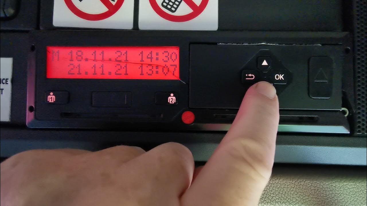 Siemens tachograph, manual entry YouTube