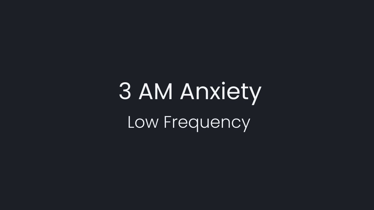 Low Frequency Brown Noise for 3AM Anxiety | 10 Hours
