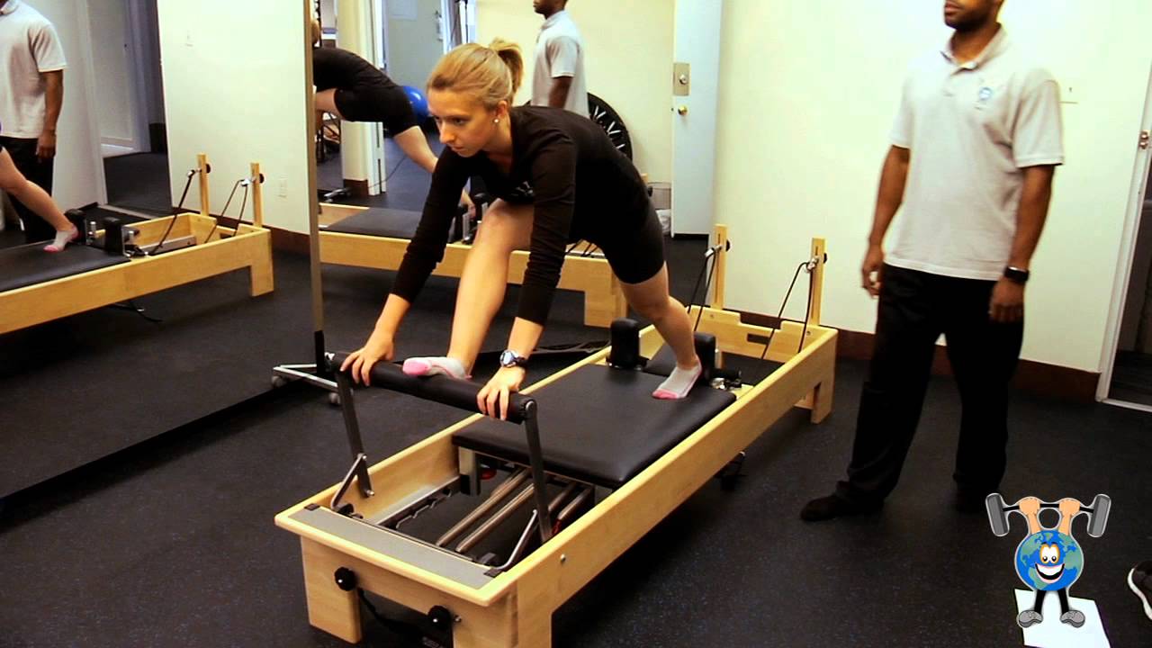 pilates reformer hamstring stretch YouTube