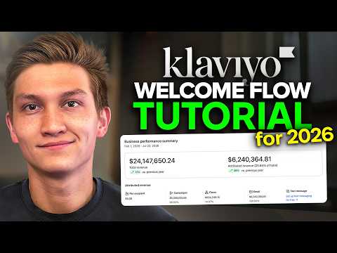 Klaviyo Email Marketing Welcome Flow Tutorial For 2026 ($73M Generated) thumbnail