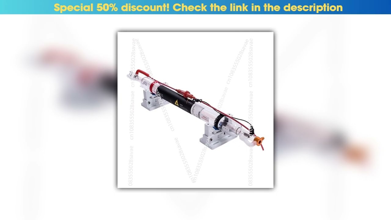 Deal 90W CO2 Laser Tube CR90 Length 1250mm Dia.55mm 80mm Upgraded Metal Head Glass Pipe for CO2 Las