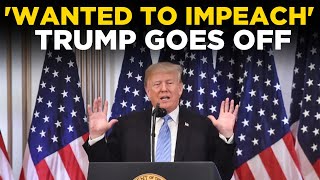 Donald Trump LIVE: ‘They Tried To…’ Trump EXPLODES Over Impeachment Push | Democrats | US News LIVE