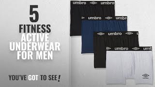 Top 10 Fitness Active Underwear For Men [2018]: Umbro Men's Sports Underwear Active Boxer