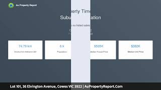 Lot 101, 36 Elvington Avenue, Cowes VIC 3922 | AuPropertyReport.Com