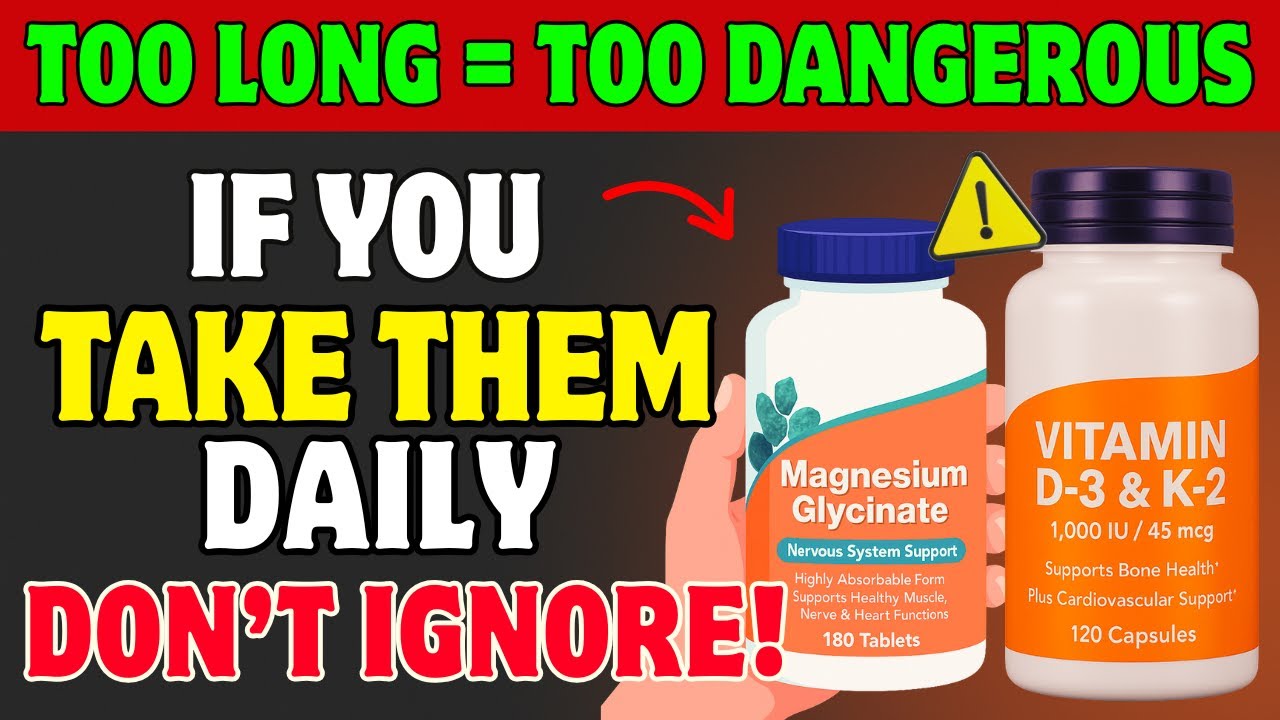 Over 60? Long-Term Use of D3, K2 & MAGNESIUM – Is It SAFE or SLOWLY KILLING You? |Senior Health Tips