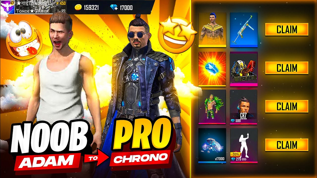 Создаём новый аккаунт Noob Pro в Free Fire всего за 10 минут 😱 Пополнение на 17000 алмазов — обяз...