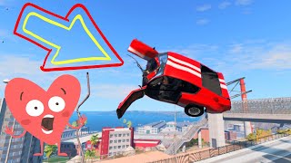 Epic Crashes Car Fatal Jumps // Fatal Crashes Truck and Bus and Cars - Beamng Drive screenshot 4