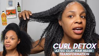 Watch My Hair Change After This Mask! Aztec Clay Mask on Type 4 Curls