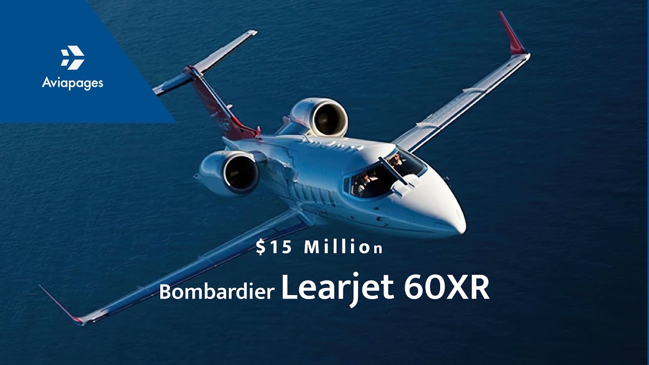 Bombardier Learjet 60XR private jet review. 15 million jet YouTube