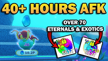 40 Plus Hours Hatching and Fusing in Weapon Fighting Simulator shiny+ exotic and Shiny++ eternal