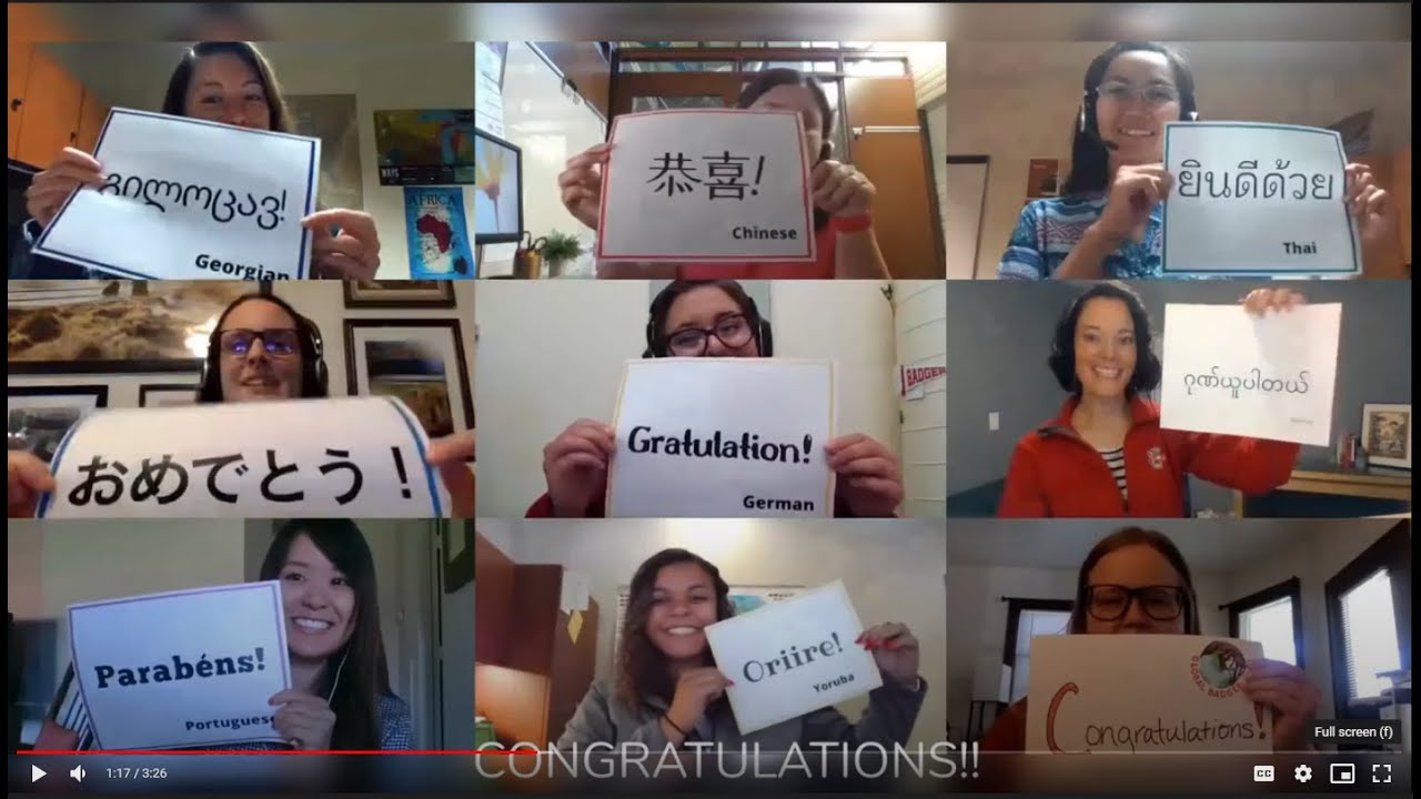 Class of 2020 Graduate Celebration Video from ISS and WAA International Chapters