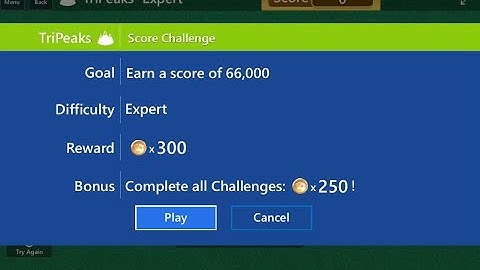 Microsoft Solitaire Collection 16 Sep 18 - TriPeaks (Expert)