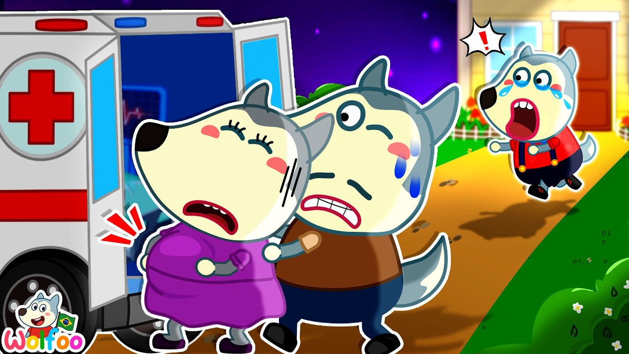 Oh Não, Mamãe! Mamãe Grávida Cometeu um Boo Boo! 😓👀 Wolfoo Desafio Divertido