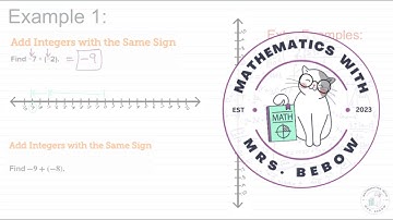 Adding Integers, Part 1