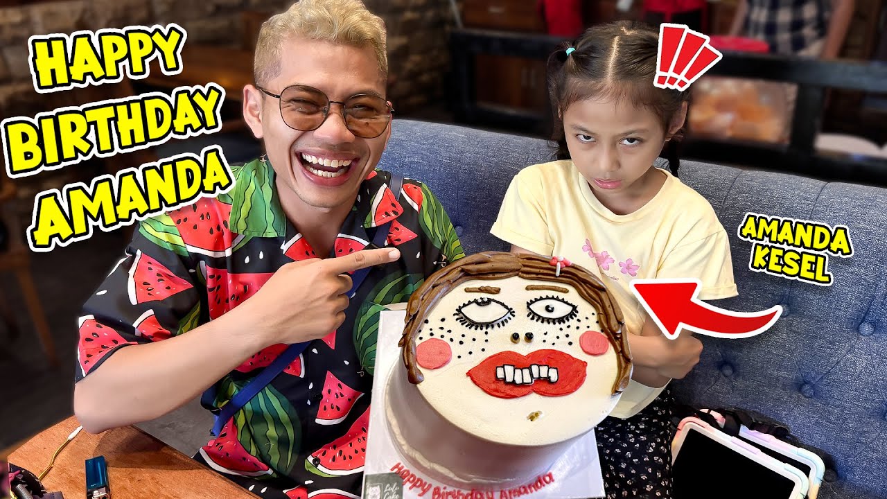 PRANK KASIH KUE JELEK BUAT AMANDA DI HARI ULANG TAHUNNYA 🤣