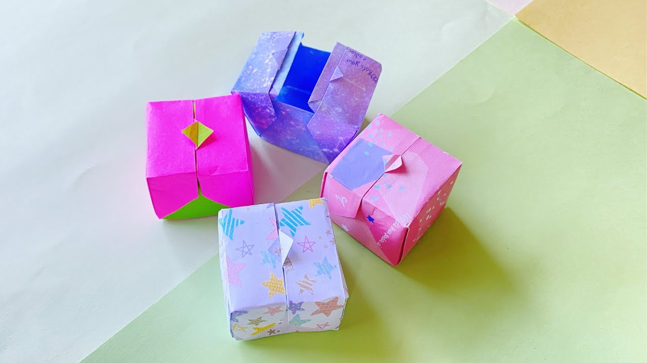 Easy Origami Gift Box - a good idea for handmade gift