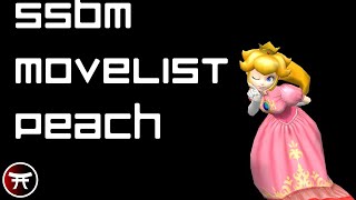 Super Smash Brothers Melee Movelist - Peach
