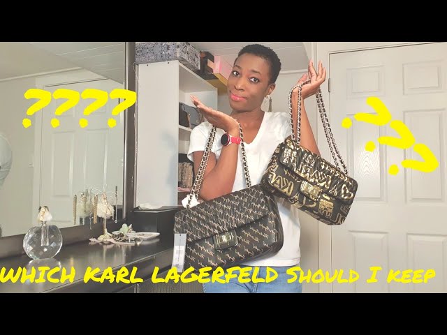 Karl Lagerfeld Paris Agyness Large Shoulder Bag: Handbags