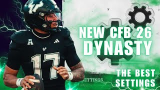 The ONLY Dynasty Settings You Need in College Football 26 Ultimate Guide