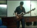 The bass solo by parthajeet
