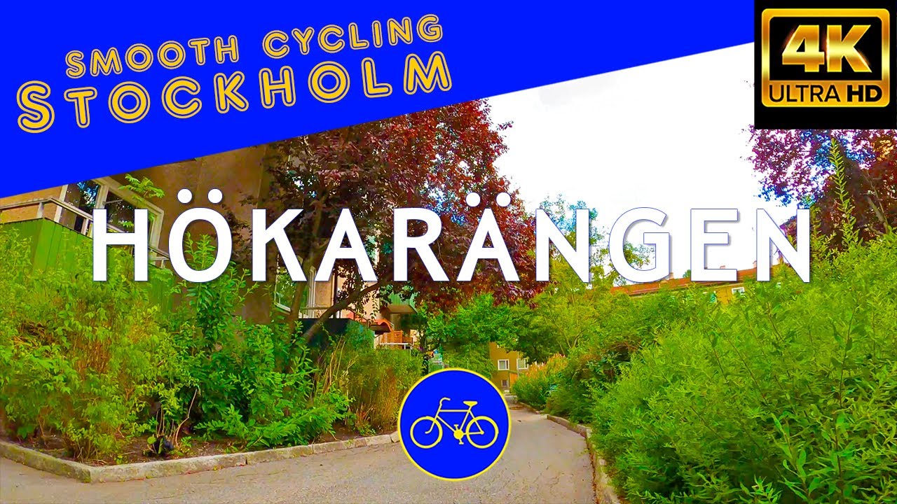Surprisingly lush suburb Hökarängen, Stockholm [4K] [ASMR]