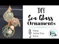 DIY DollarTree Sea "Glass" Float Bouy Ornaments | Coastal Christmas Decorating on a Budget