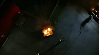 Dramatic Drone Footage Of A Dumpster Fire At 901 24th Street