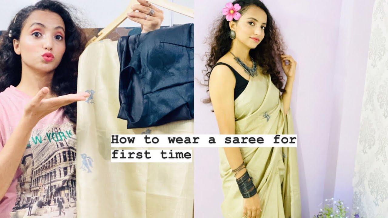 How to drape a Saree Perfectly For beginners In Hindi YouTube
